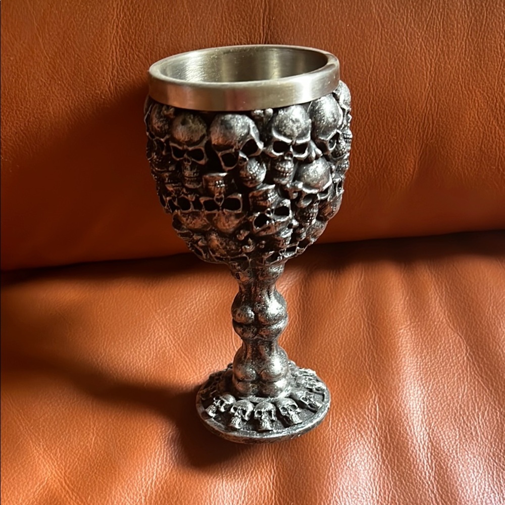 Silver Skull Goblet
